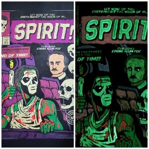 Hand-Painted Glow In The Dark Ghost Poster
